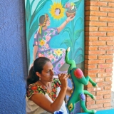 "Artist at Work", Oaxaca, Mexico, color photograph, Contact: smithingah@gmail.com