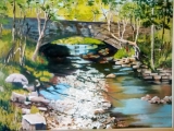 "Whetstone Bridge", oil on canvas, Contact: jmoore43085@att.net