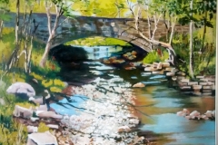 "Whetstone Bridge", oil on canvas, Contact: jmoore43085@att.net